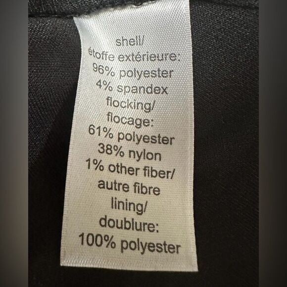 Maurices Floral Velvet Flocked Skater Dress. NWT. Black/Gray. Size Medium. - Picture 8 of 9